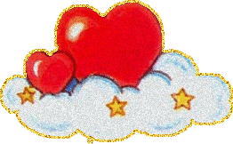 Gif animé coeur nuage